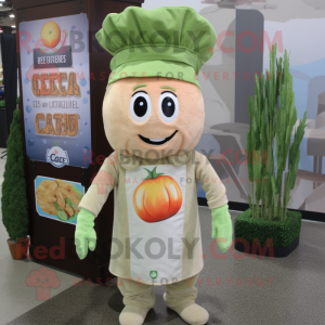 Peach Caesar Salat maskot...