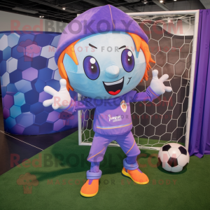 Lavender Soccer Goal maskot...