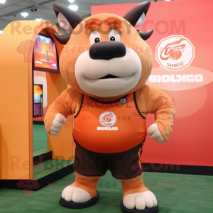 Peach Bison mascotte...