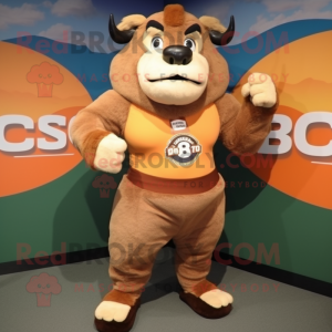 Peach Bison mascotte...