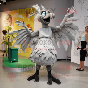 Silver Archaeopteryx maskot...