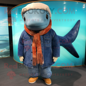 Rust Blue Whale maskot...