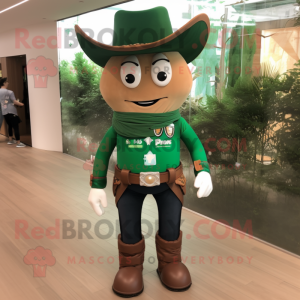 Forest Green Cowboy maskot...