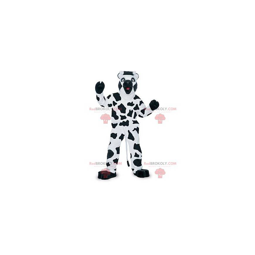 Mascote vaca branca e preta - Redbrokoly.com