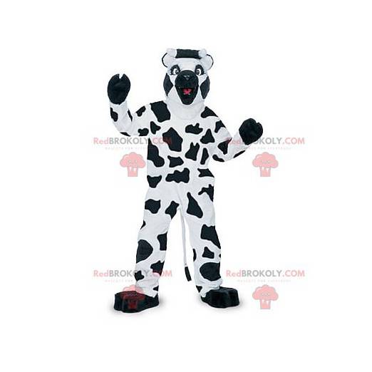 White and black cow mascot - Redbrokoly.com