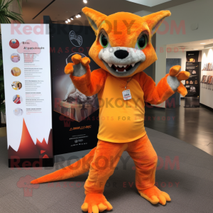 Oranje Chupacabra mascotte...