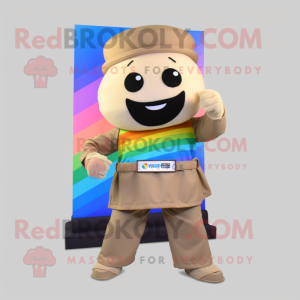 Beige Rainbow mascotte...