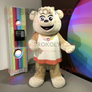 Beige Rainbow mascotte...