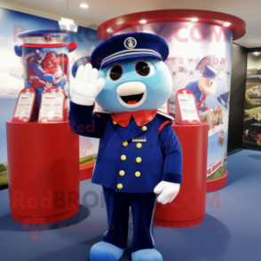 Navy Candy mascot costume character dressed with a Cover-up and Hats