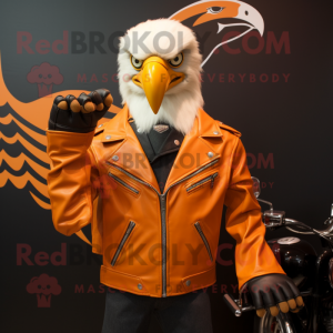 Orange Bald Eagle maskot...