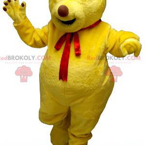 Mascotte d'ours jaune - Redbrokoly.com