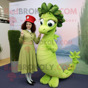 Olive Seahorse maskot...