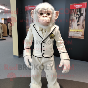 Witte chimpansee mascotte...