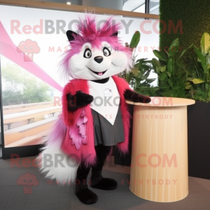 Pink Skunk mascotte kostuum...