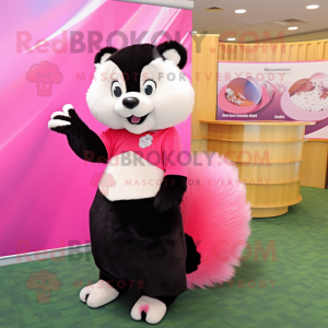 Pink Skunk mascotte kostuum...