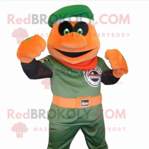 Orange Green Beret mascotte...