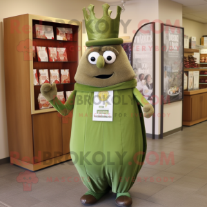 Olive King mascotte kostuum...