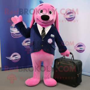 Pink Navy Seal maskot...