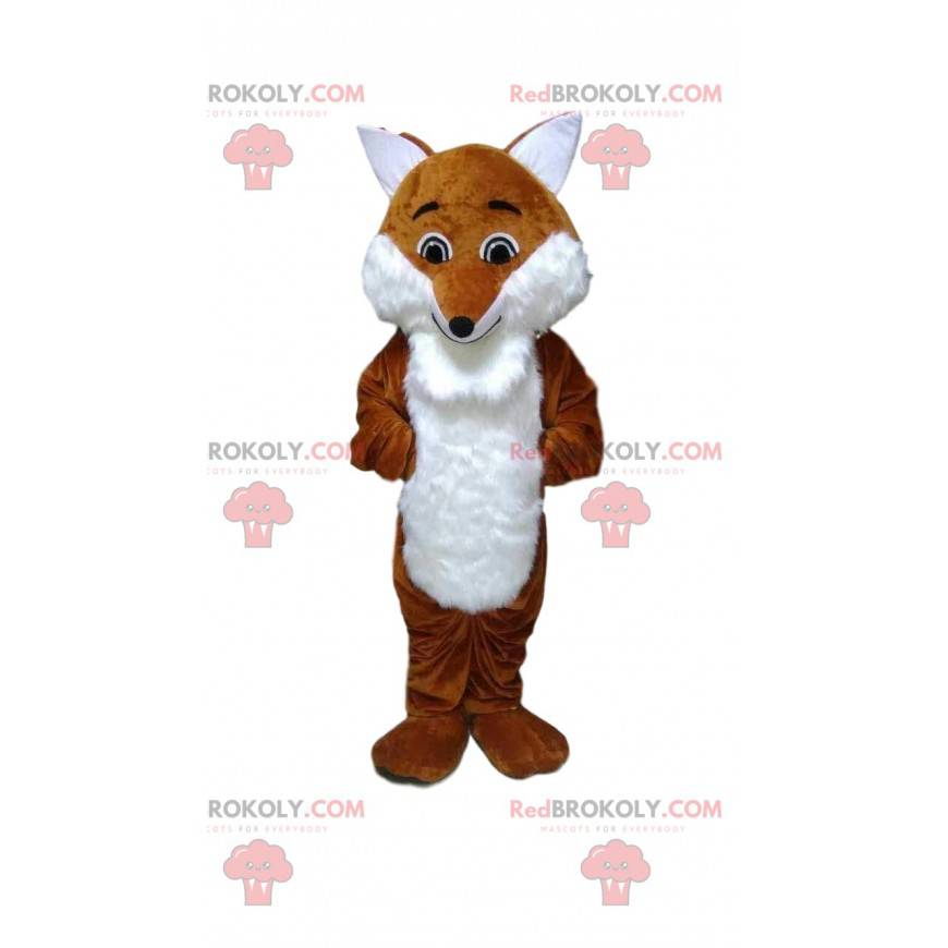 Orange und weißer Fuchs Maskottchen, Waldkostüm - Redbrokoly.com