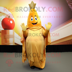 Gold Onion maskot kostym...
