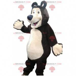 Bear maskot, den berømte tegneseriebjørnen, venn av Masha -