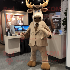 Postava maskota Tan Moose v...