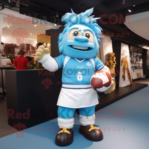 Sky Blue Chief mascotte...