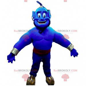 Genie mascot, famous blue character in Aladdin - Redbrokoly.com