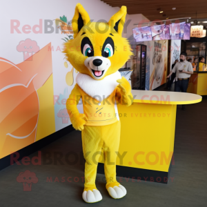 Lemon Yellow Fox maskot...