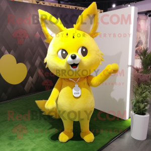 Lemon Yellow Fox maskot...