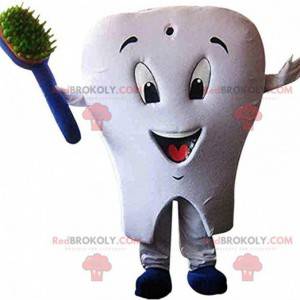 Giant white tooth mascot, tooth costume - Redbrokoly.com