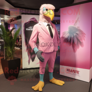 Pink Haast S Eagle maskot...