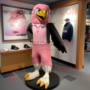 Pink Haast S Eagle maskot...