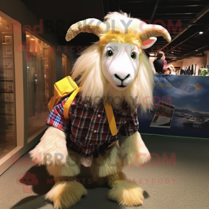 Gold Angora Goat maskot...