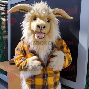 Gouden Angora Goat mascotte...