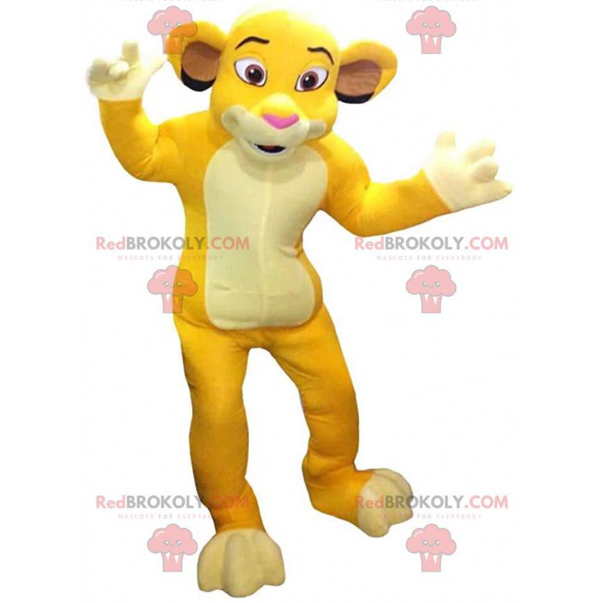 Mascot Simba, the famous lion from the cartoon "The lion king"