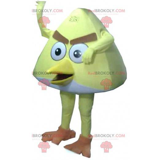 Mascota de Chuck, el famoso pájaro amarillo del juego Angry