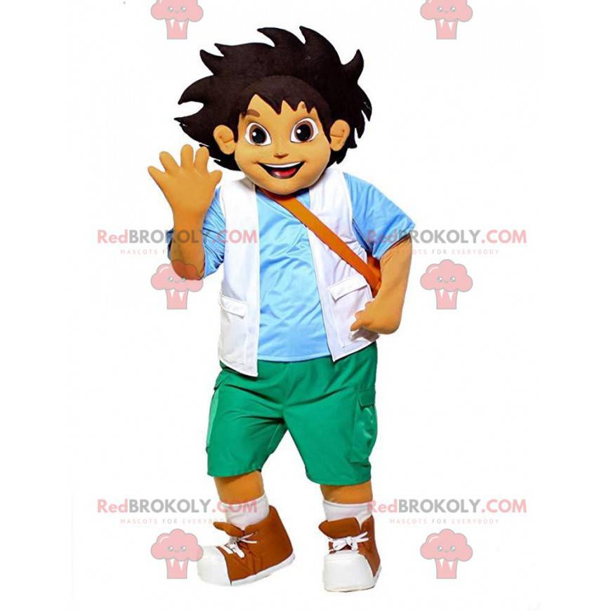 Gå Diego maskot, den berömda tecknad pojken - Redbrokoly.com
