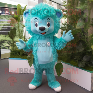 Cyan Hedgehog mascotte...