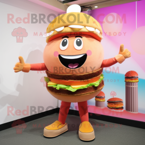 Peach Hamburger maskot...