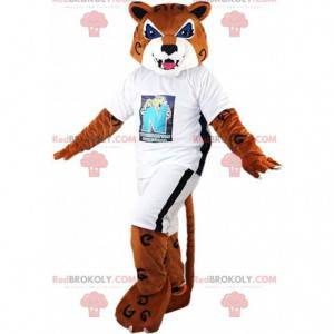 Tiger maskot, brun puma, vild kattdräkt - Redbrokoly.com