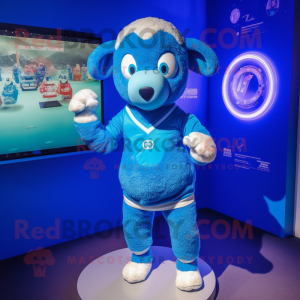 Blue Sheep mascotte kostuum...