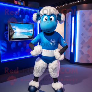 Blue Sheep mascotte kostuum...