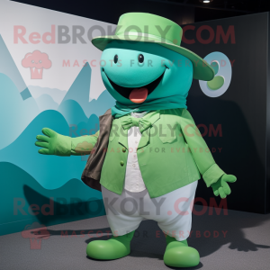 Green Whale mascotte...