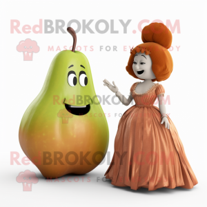 Rust Pear mascotte kostuum...