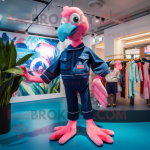 Navy Flamingo mascotte...