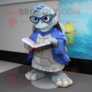 Silver Sea Turtle maskot...