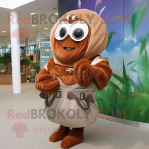 Brown Eremit Crab maskot...