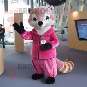 Postava maskota Pink Marten...