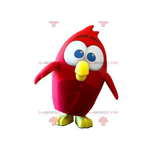Mascote pássaro vermelho do videogame Angry Birds -